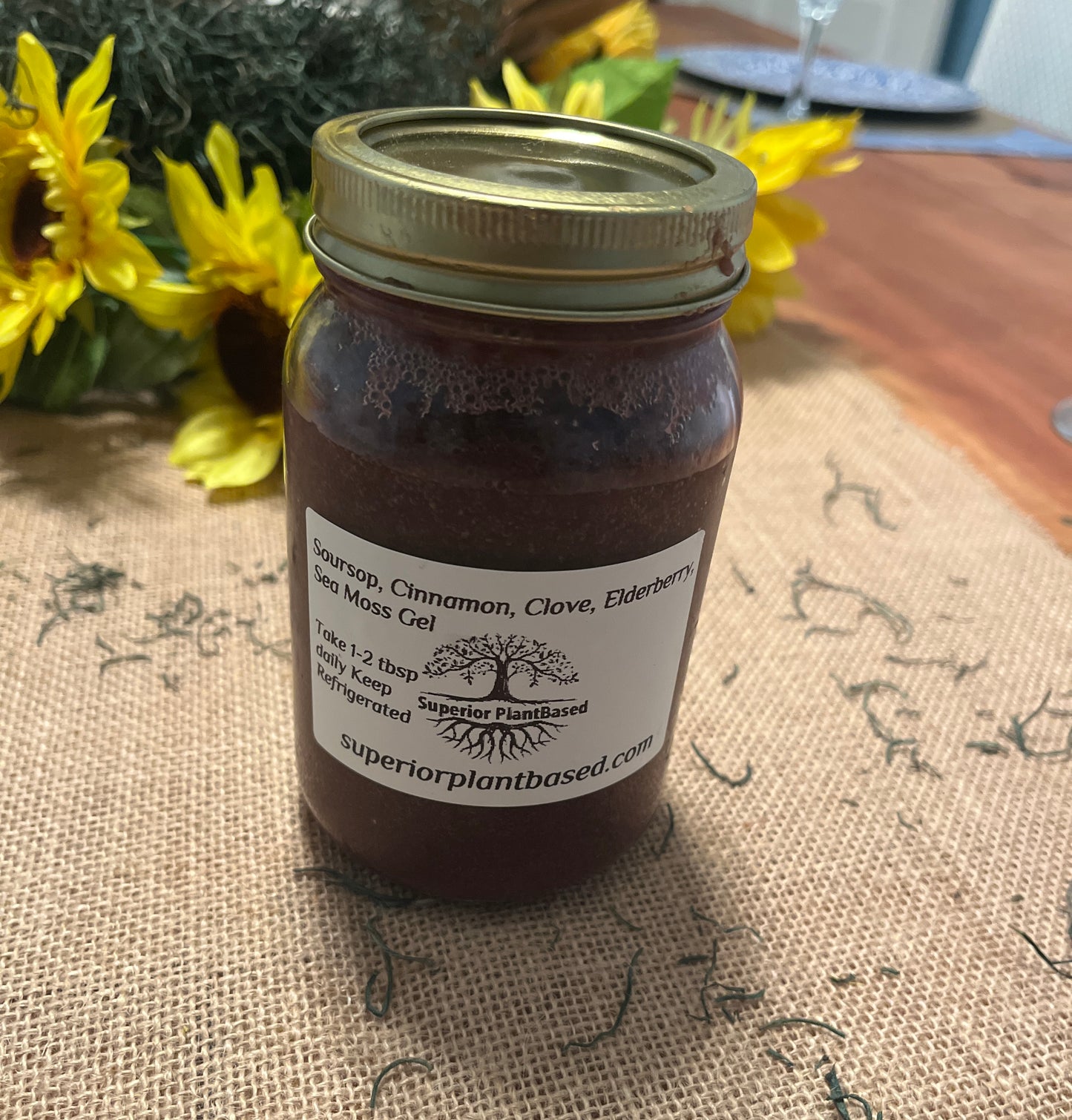 Soursop, Elderberry, Clove, Cinnamon, Sea Moss Gel *16 ounce*