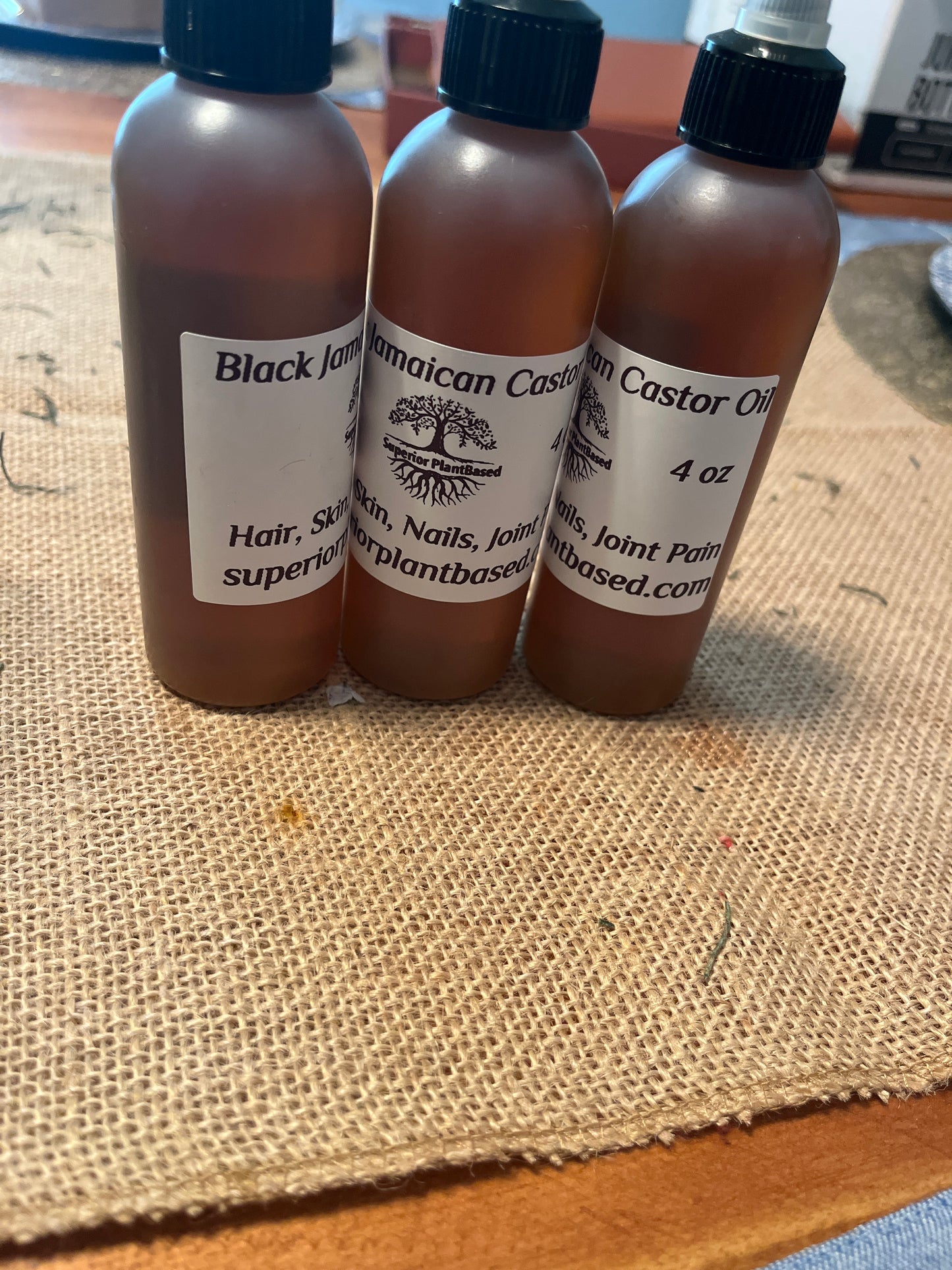 Organic Black Jamaican Castor Oil 4 oz